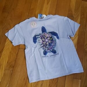 Simply Southern Kids Sea Turtle Tee - Lavender